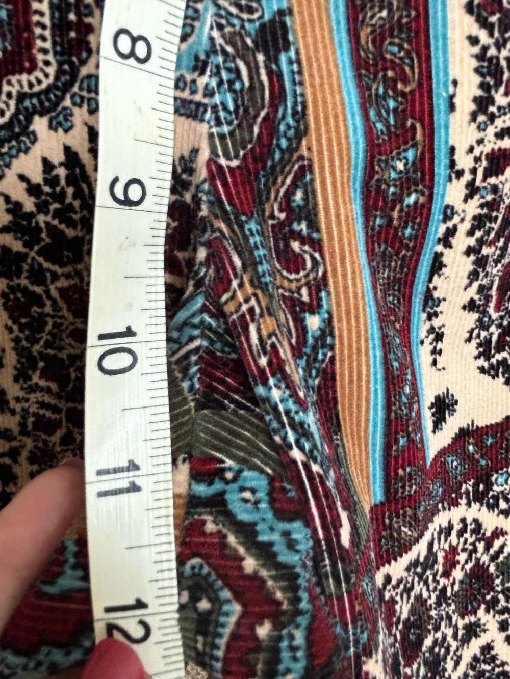 Harold's Multicolor Bohemian Corduroy Trousers - Picture 9 of 11